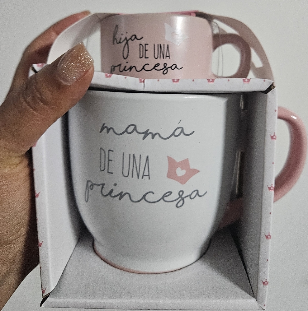 Mom and mini princesa mug set